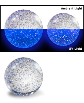 acrylic Glitter UV balls