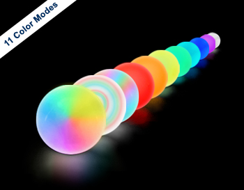 lighted multi juggling ball