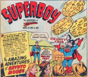 Supermouse juggles cheese